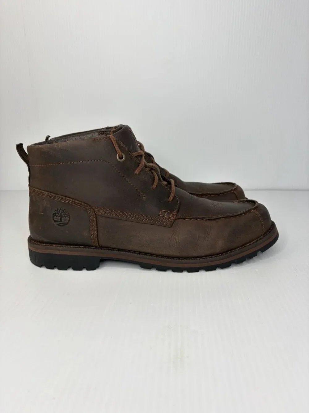 Timberland Grantly Chukka Boots Men’s 13 Brown Leather Moc Toe Boots